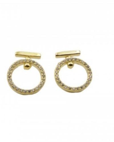Aros de Plata con baño dorado