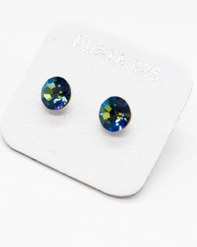 Aros pasantes cristal tornazolados