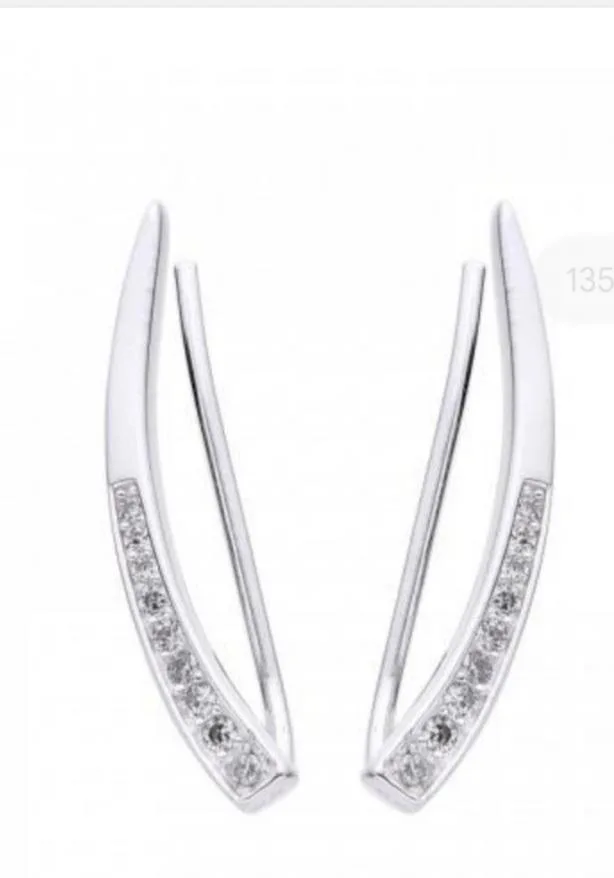 Aros trepadores de plata 925