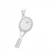 Dije raqueta de tenis en Plata
