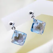 Aros Princess cut 11mm (Aquamarine (Celeste))