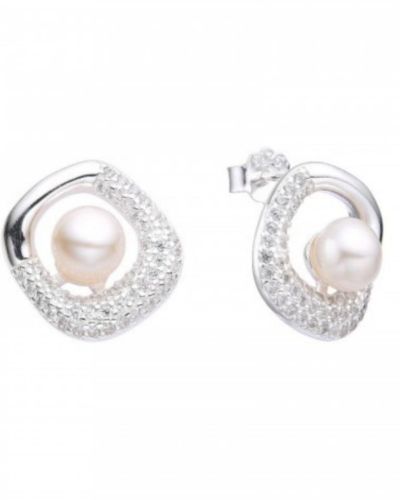 Zarcillos de perla pasantes