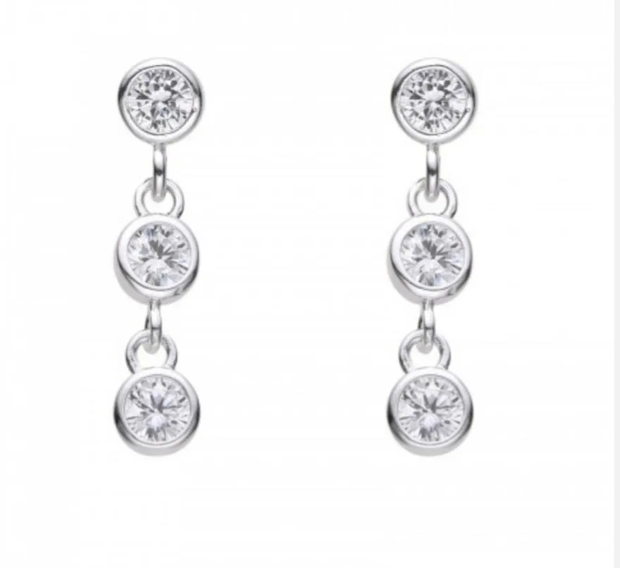 Aros alargados 3 cubic colgantes