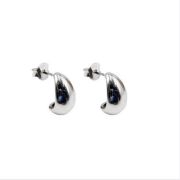 zarcillos de gota Plata lisa TENDENCIA AROS DROP-CHUNKY