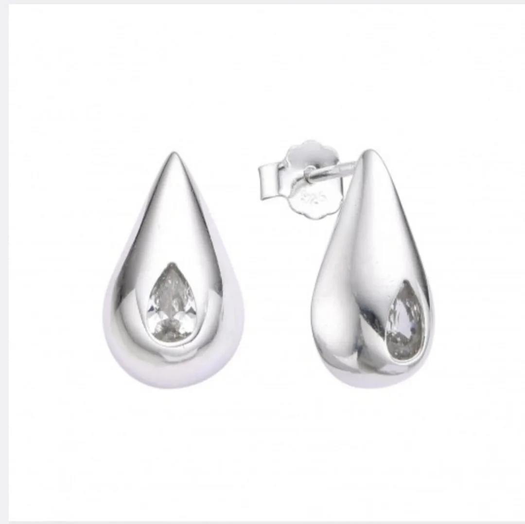 Zarcillos de gota Plata 925 pasantes