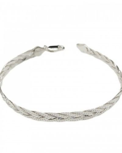 pulsera omega trenzada de plata 925