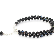 Pulsera Preciosa LIZ – Cristales JET negros