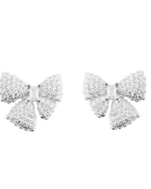 Aros LAZOS tendencia coquette de plata 925