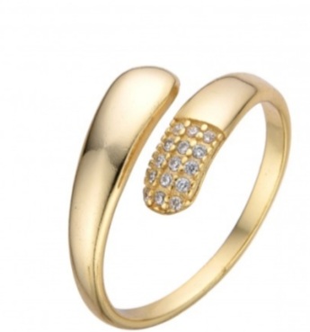 Anillo abierto GOLD- Talle 15