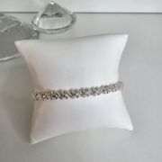 Pulsera de plata tramada