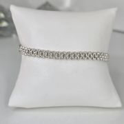 Pulsera plata trama