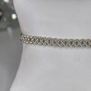 Pulsera plata trama