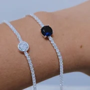 Pulsera punto luz azul