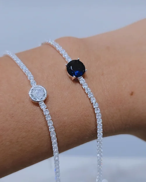 Pulsera punto luz azul