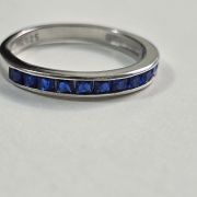 Anillo sin fin azul talle 12