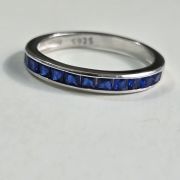 Anillo sin fin azul talle 12