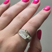 Anillo de plata lisa