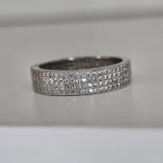 Anillo sinfin plata rodinada