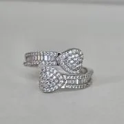 Anillo rodinado dos corazones