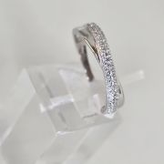 Anillo sinfin plata rodinada