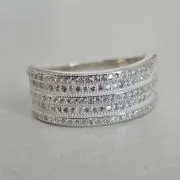 Anillo con 5 hilos sinfines ancho