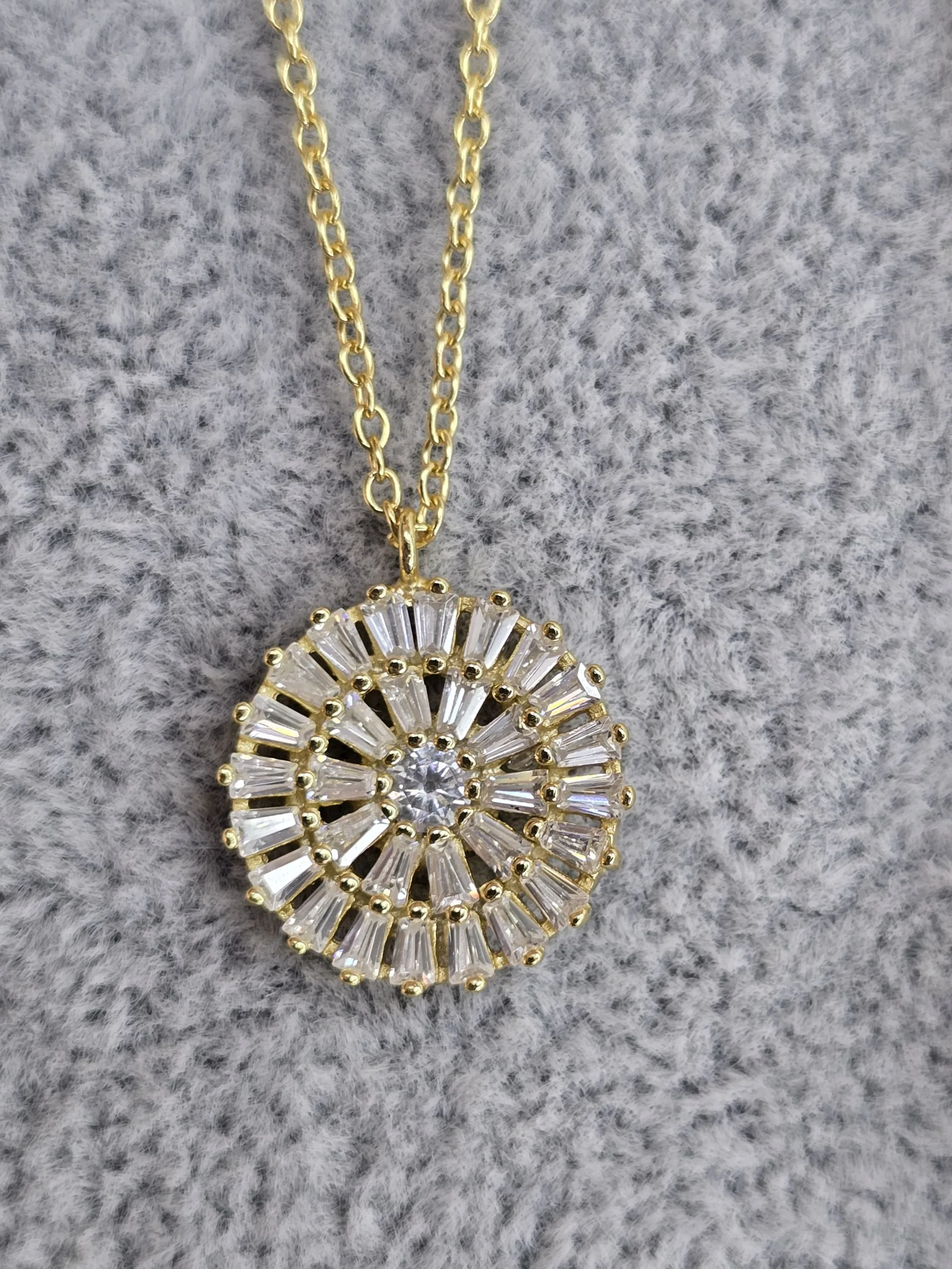 Conjunto Gold punto luz circular