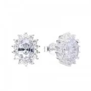 aros ovalado cristal