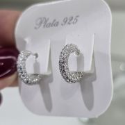 Argollitas chicas con microcubics