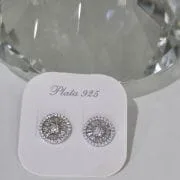 Aros pasantes medianos rodinado brillo