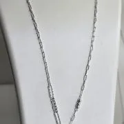 Cadena bancliff azul rodinada con eslabones forcet