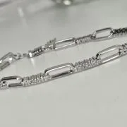 Pulsera forcet rodinada con cubics