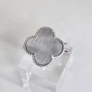 Anillo plata rodinada nacar bancliff