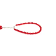 Pulsera de cristales roja