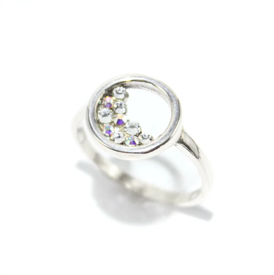 anillo cristales blancos eclipse