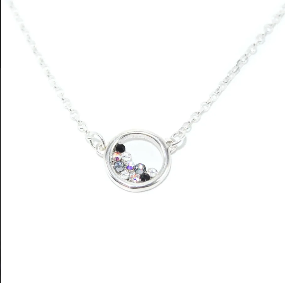 collar eclipse negro&grises