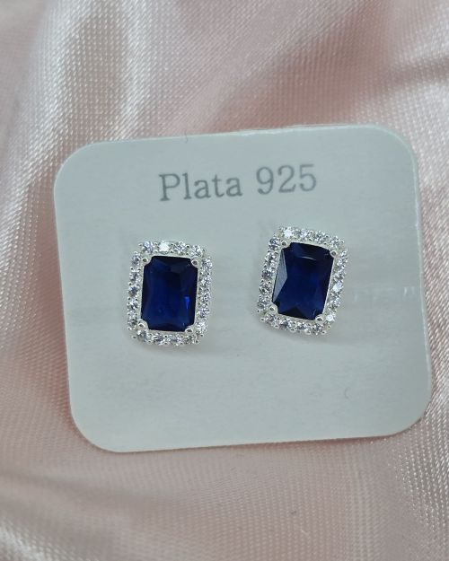 Aros cuadrados azules de cubics