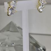 Aros pasantes GOLD corazon gota
