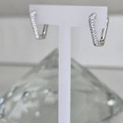 Argollas geometricas rodinadas plata
