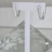 Argollas geometricas rodinadas plata