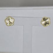 Aros pasantes dorados van cleef