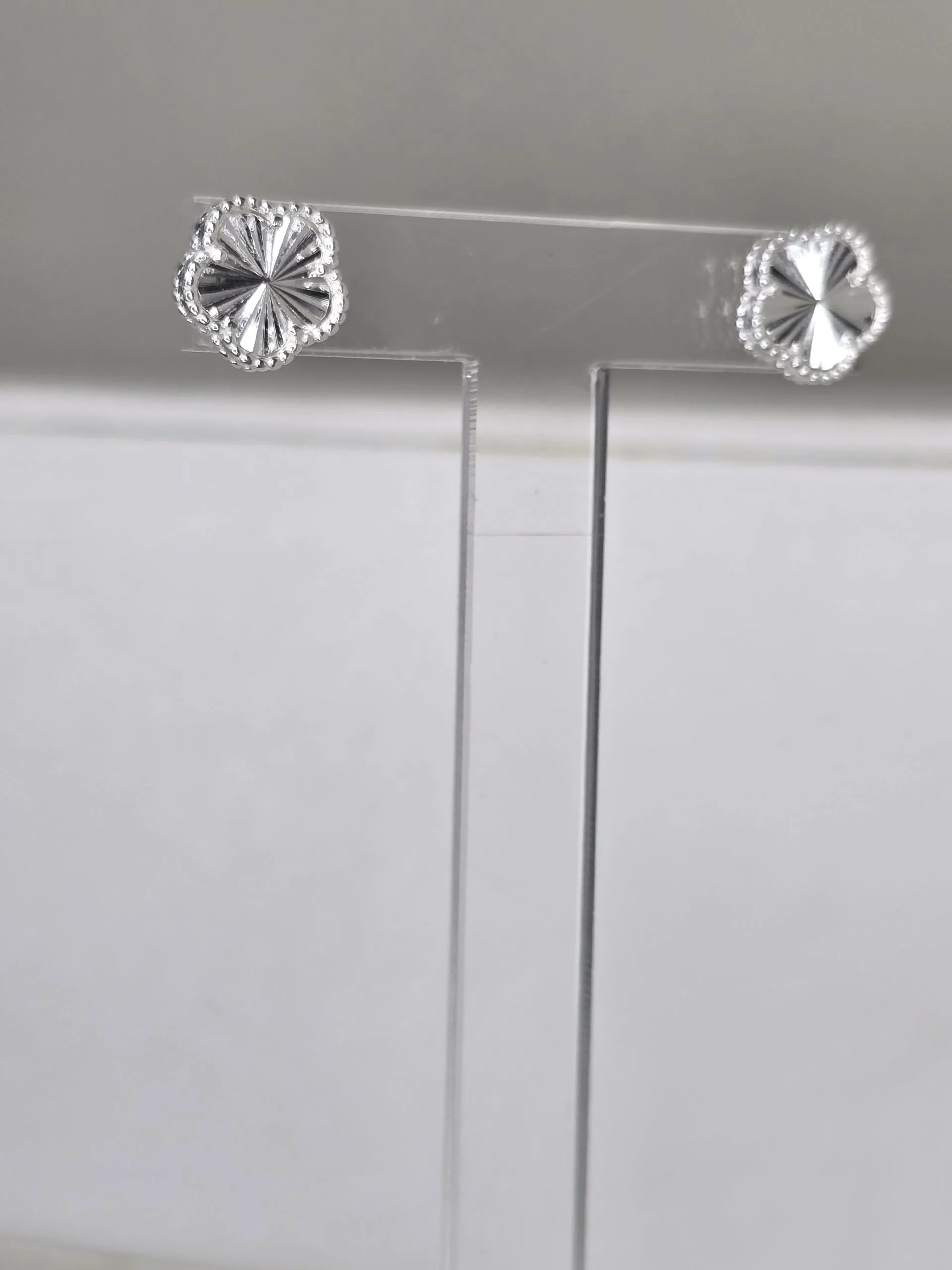 Aros van cleef pasantes plata
