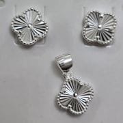 Conjunto estilo van cleef de plata dije más aros