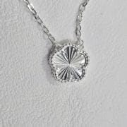 Gargantilla estilo van cleef de plata – cadena y dije