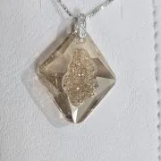 Cadena más dije cristal swarovski gold calado brillo