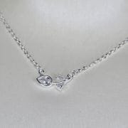 Cadena de tulipan plata con cubic