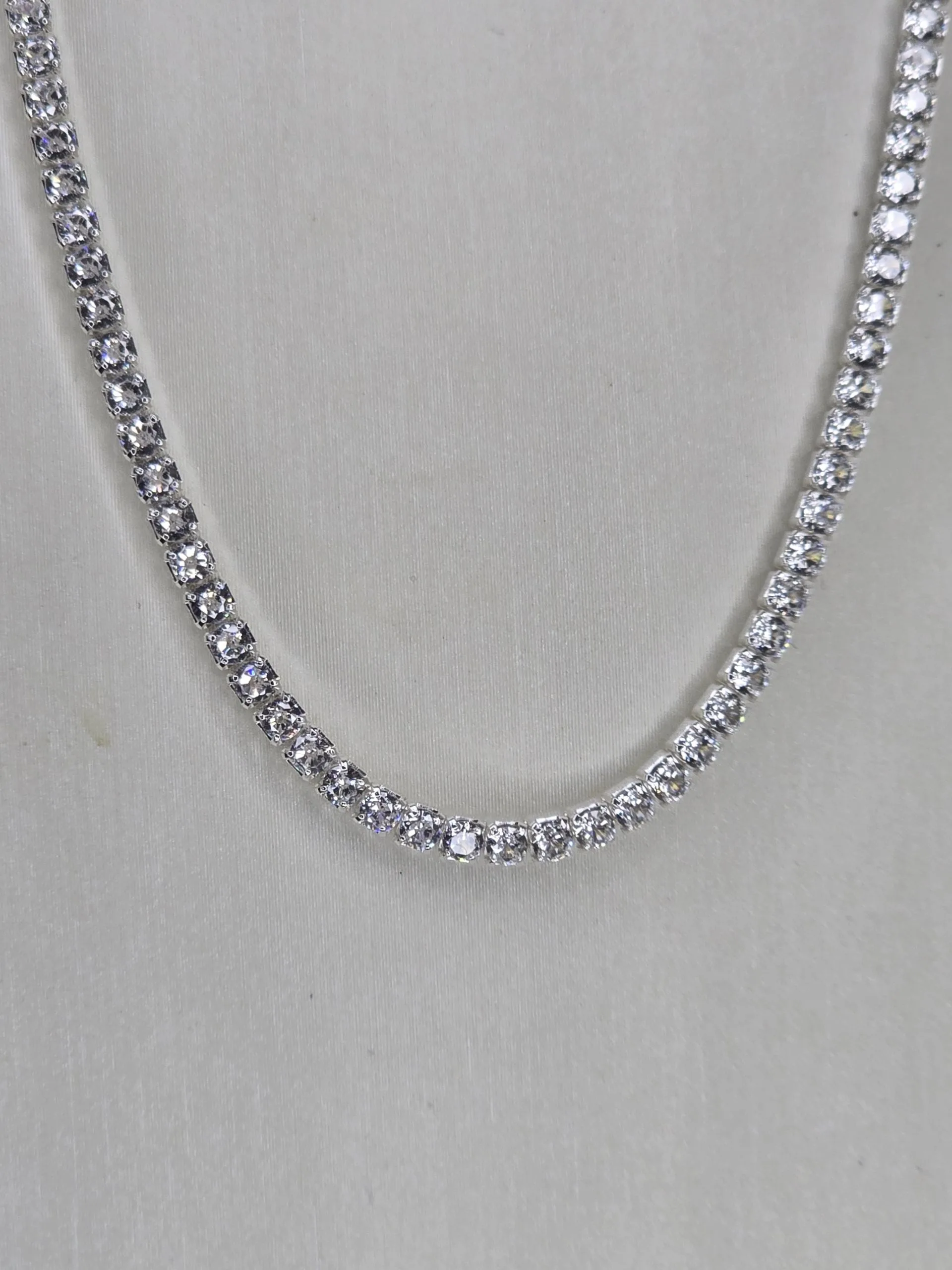 Gargantilla de Plata eslabon tennnis 2mm