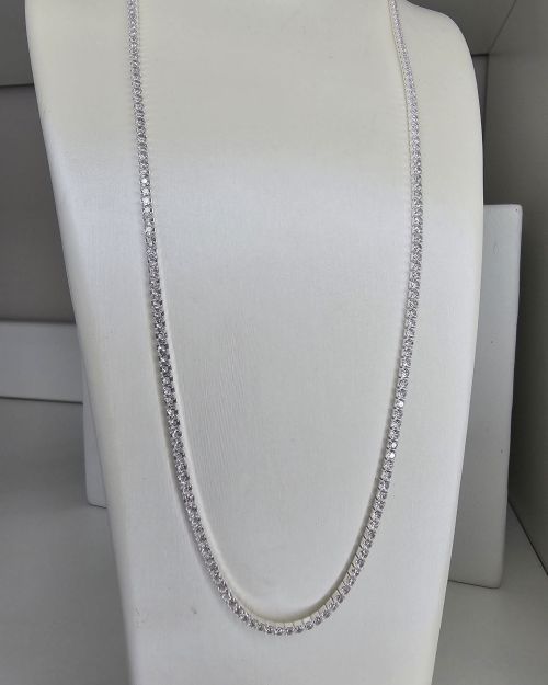 Gargantilla de Plata eslabon tennnis 2mm