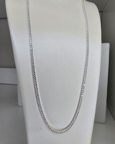 Gargantilla de Plata eslabon tennnis 2mm