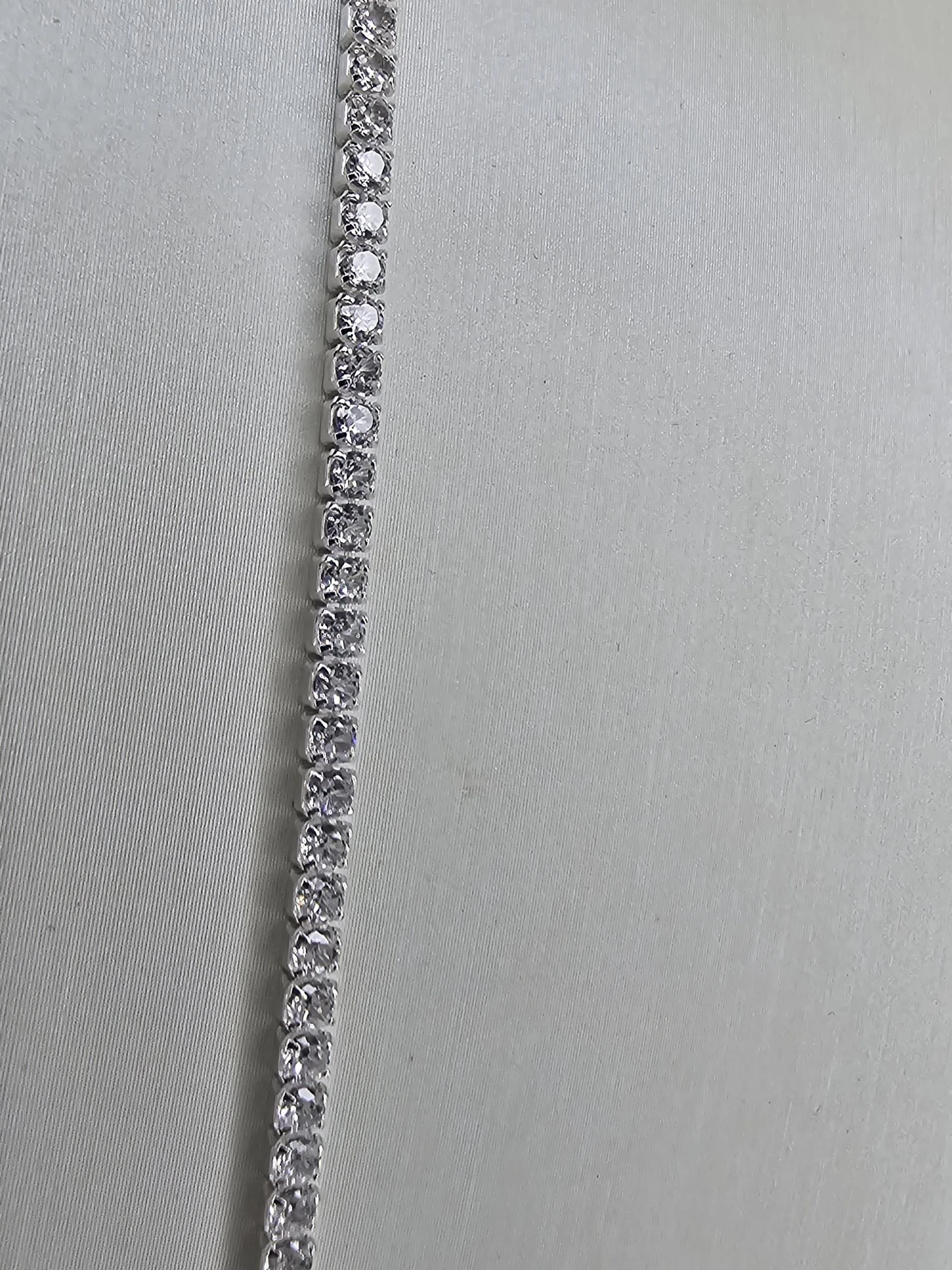 Gargantilla de Plata eslabon tennnis 2mm