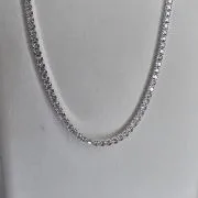 Gargantilla de Plata eslabon tennnis 2mm